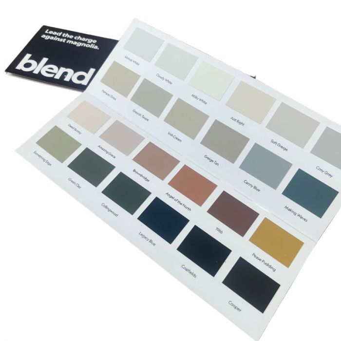 Blend Colour Chart | Paints Charts | Blend – Decorating Centre Online