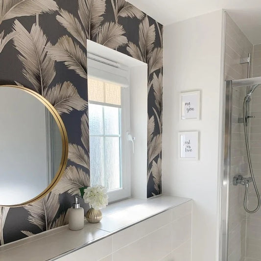 Didn't think you could wallpaper in a bathroom or kitchen? We'll show you how!