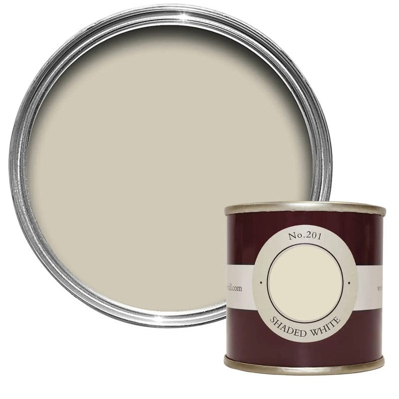 Farrow & Ball Shaded White No. 201 - 100ml Sample Pot