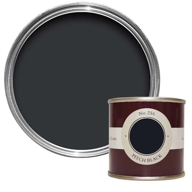 Farrow & Ball Pitch Black No. 256 - 100ml Sample Pot