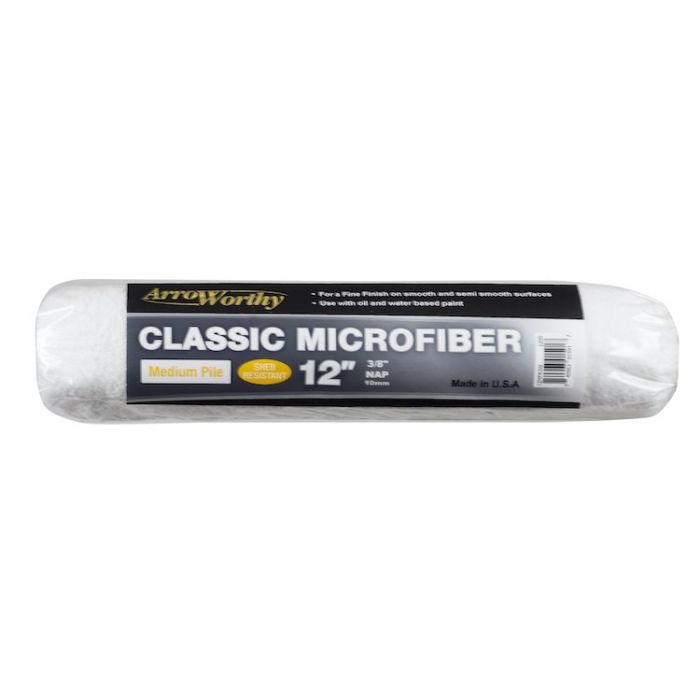 Arroworthy Classic Microfiber 12" 3/8" Roller Sleeve Medium Pile