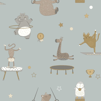 Animal Gymnastics Kids Wallpaper