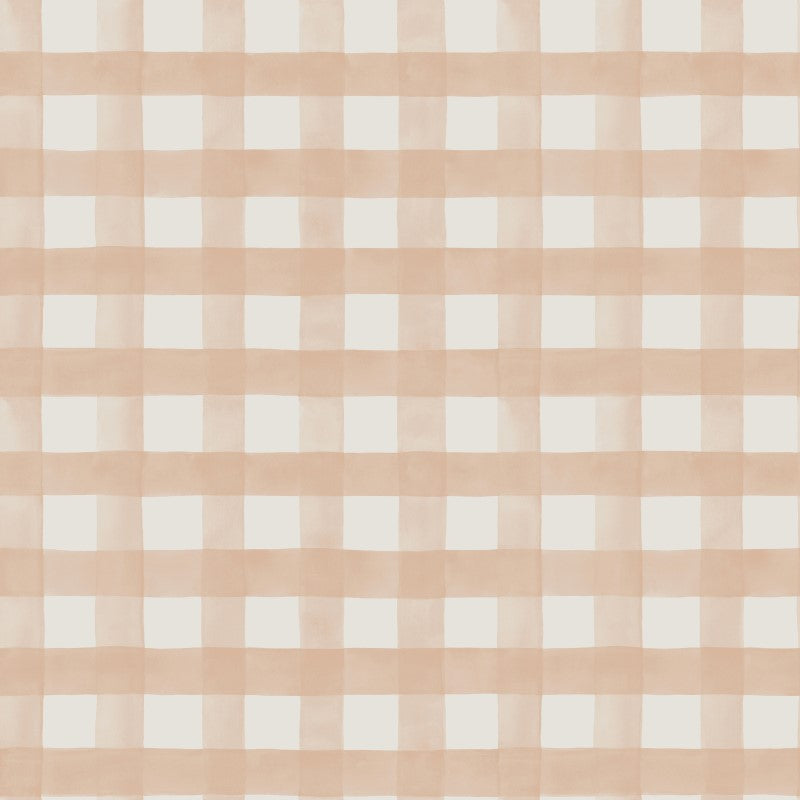 Watercolour Gingham Wallpaper