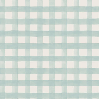 Watercolour Gingham Wallpaper