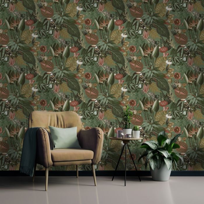 Wonderland Jungle Wallpaper