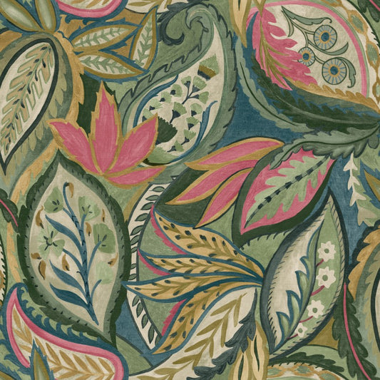 Paisley Leaves Wallpaper