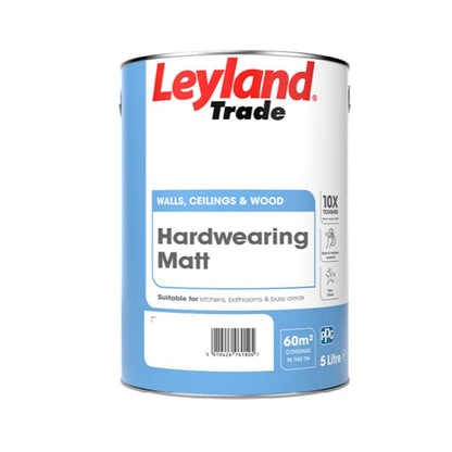 Leyland Trade Hardwearing Matt - Designer Colour Match Paint - Earthy Green 2.5L