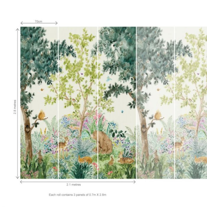 Forest Friends Woodland Mural Wallpaper