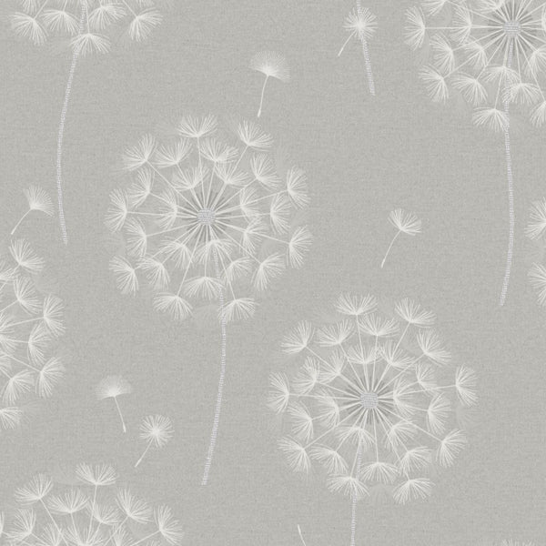 Allora Dandelion Wallpaper Grey sample