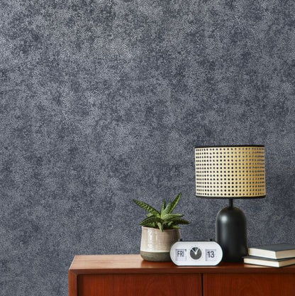 Patina Textured Metallic Industrial Wallpaper