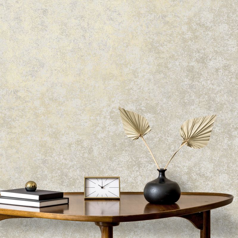 Patina Textured Metallic Industrial Wallpaper