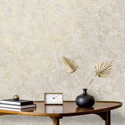 Patina Textured Metallic Industrial Wallpaper