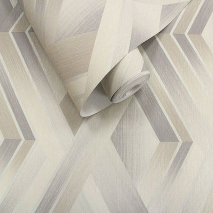 Tranquilo Geometric Diamond Metallic Wallpaper