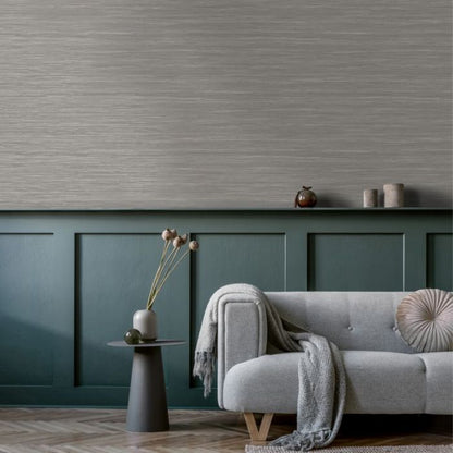 Vardo Embossed Grasscloth Metallic Wallpaper