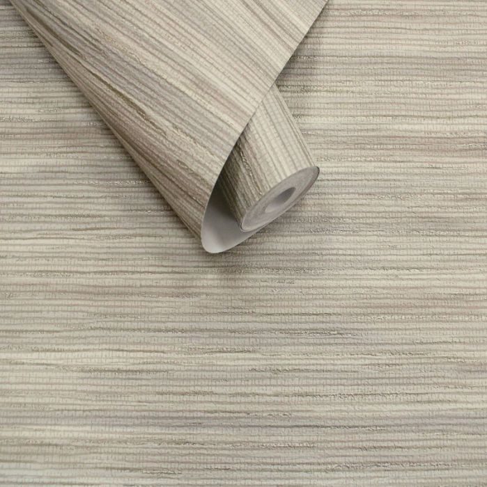 Vardo Embossed Grasscloth Metallic Wallpaper