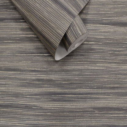 Vardo Embossed Grasscloth Metallic Wallpaper