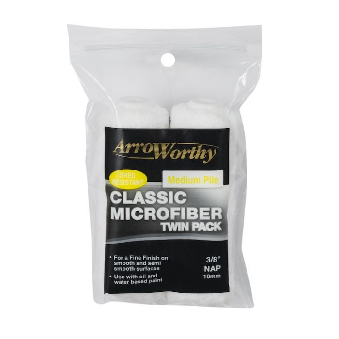 Arroworthy Classic Microfiber 6.5" Mini Rollers - Twin Pack