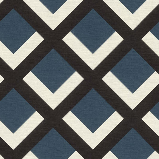 Retro Geometric Grid Wallpaper