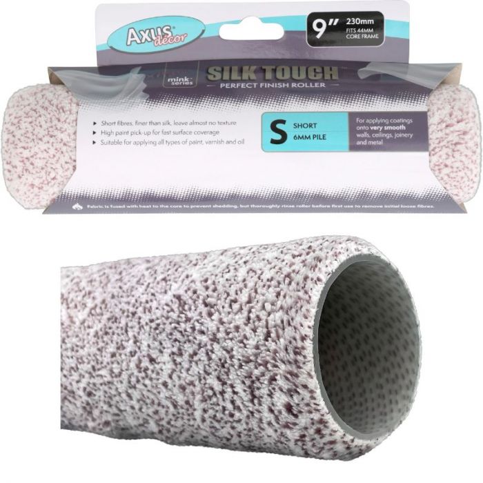 Axus Silk Touch 9" Roller Sleeve - Short Pile