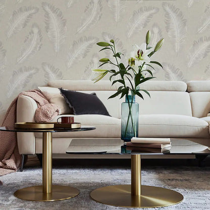 Ciara Textured Feather Wallpaper