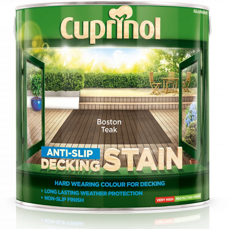 Cuprinol Anti-Slip Decking Stain - Boston Teak