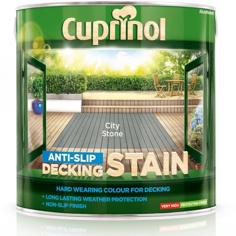 Cuprinol Anti-Slip Decking Stain - City Stone