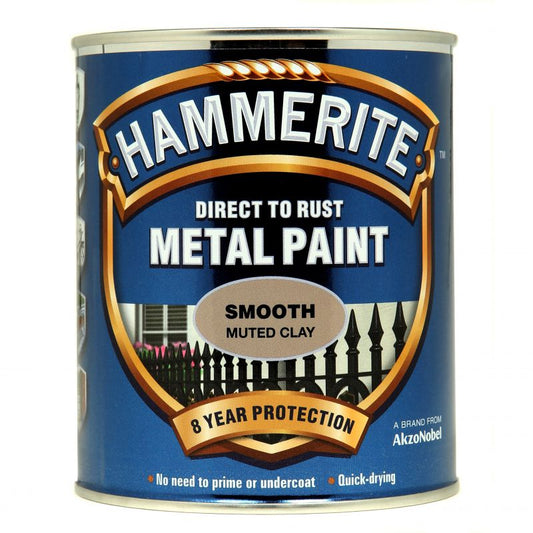 Hammerite Metal Paint Smooth - Muted Clay