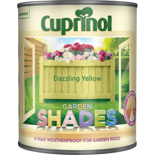 Cuprinol Garden Shades Wood Paint - Dazzling Yellow