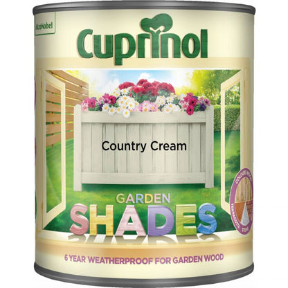 Cuprinol Garden Shades Wood Paint - Country Cream