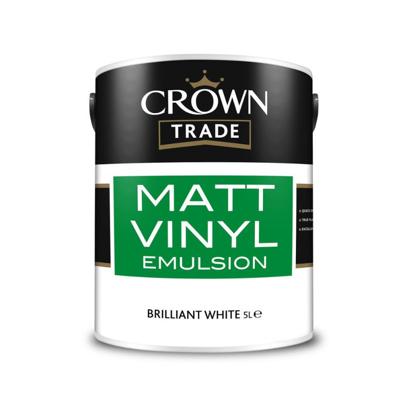 Crown Trade Vinyl Matt Emulsion - Brilliant White