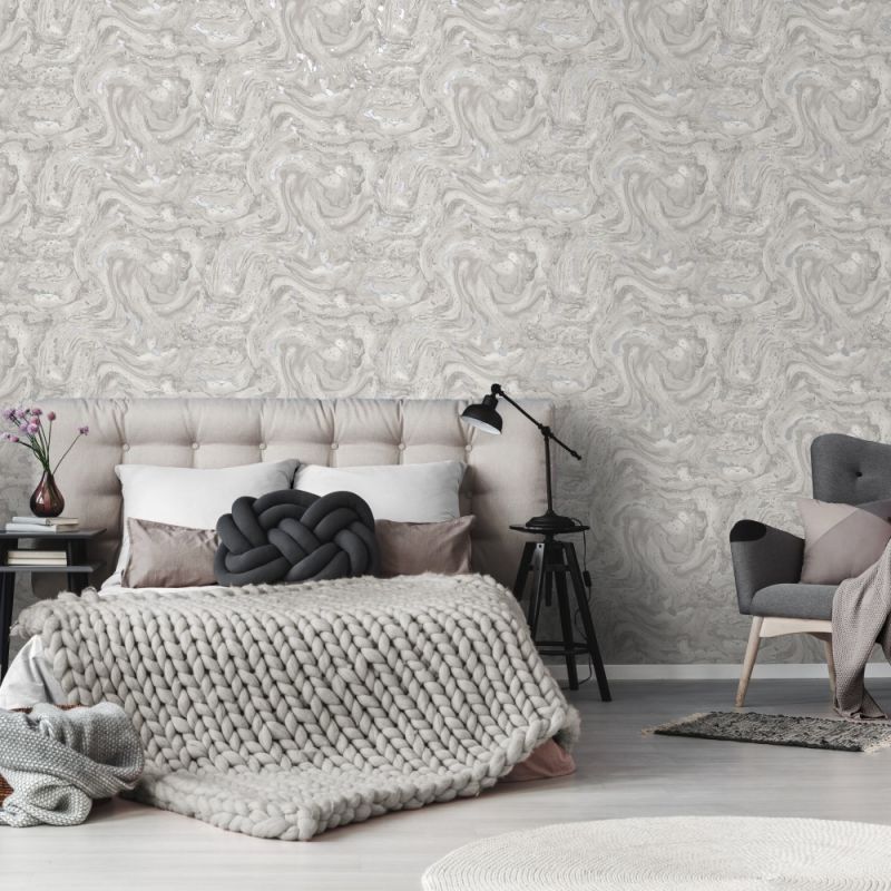 Lumiere Marble Wallpaper - Taupe