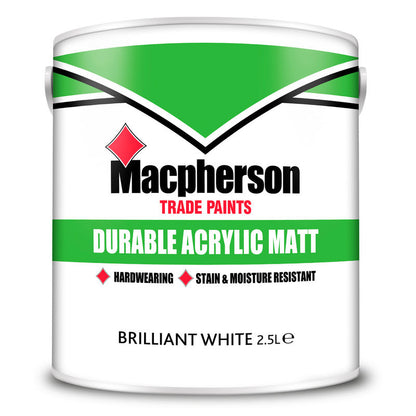 Macpherson Durable Acrylic Matt - Brilliant White