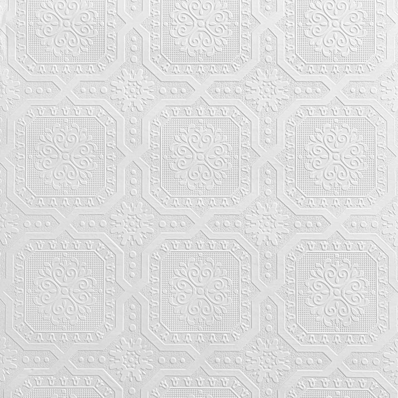 Chatsworth Luxury Vinyl Wallpaper White