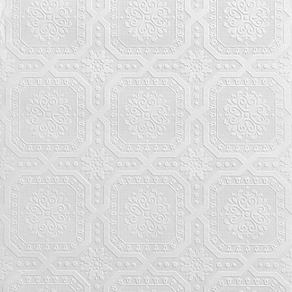 Chatsworth Luxury Vinyl Wallpaper White