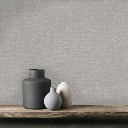 Lulea Hessian Metallic Wallpaper