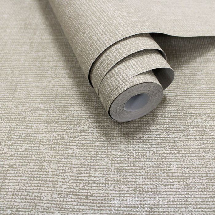 Lulea Hessian Metallic Wallpaper