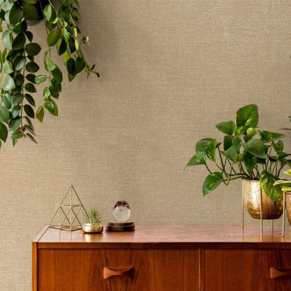 Lulea Hessian Metallic Wallpaper