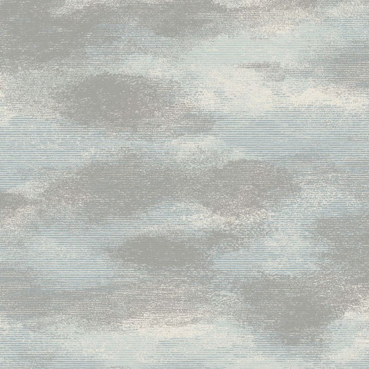 Stratus Metallic Cloud Printed Wallpaper