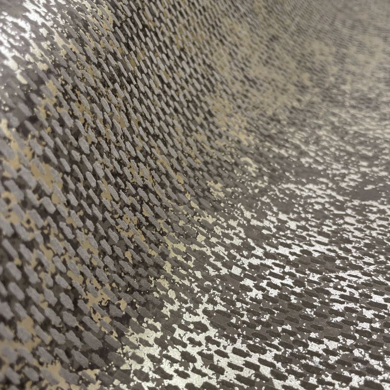 Sinamay Metallic Woven Fabric Wallpaper