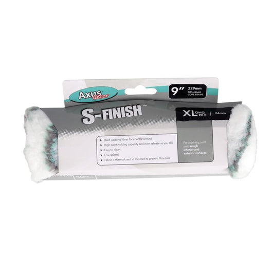 Axus XL Pile S-Finish Roller Sleeve (Grey Series) - 9"