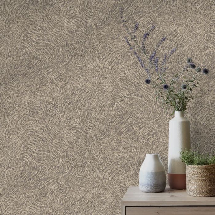 Textured Fossil Effect Wallpaper