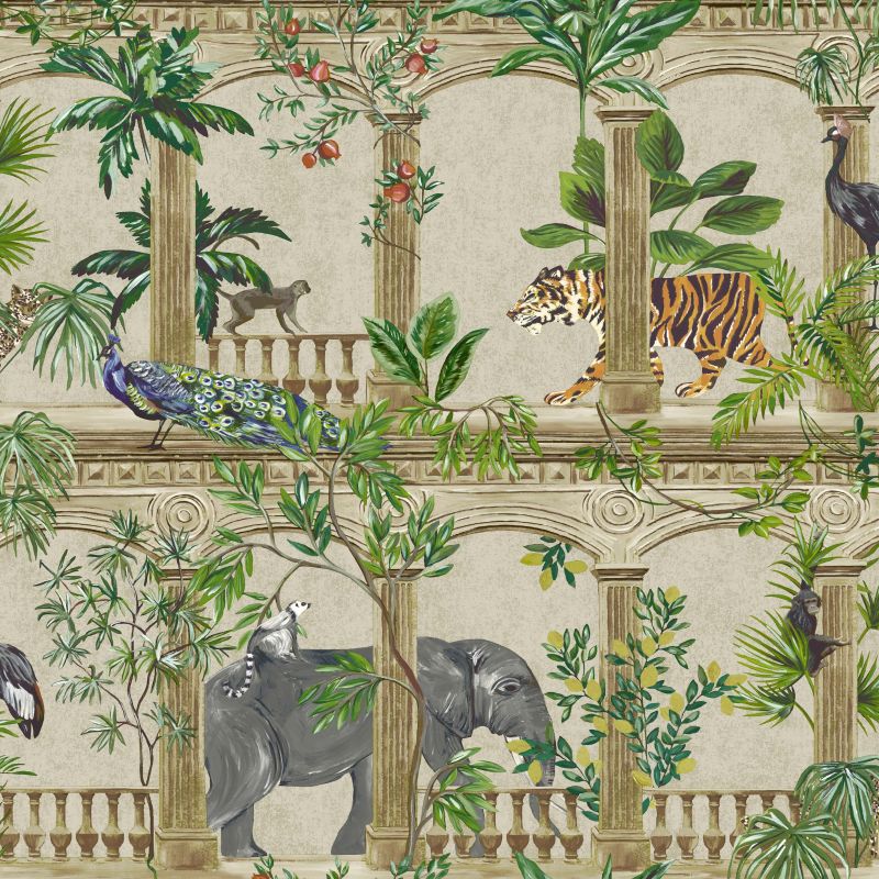 Petra Tropical Plant & Animal Wallpaper