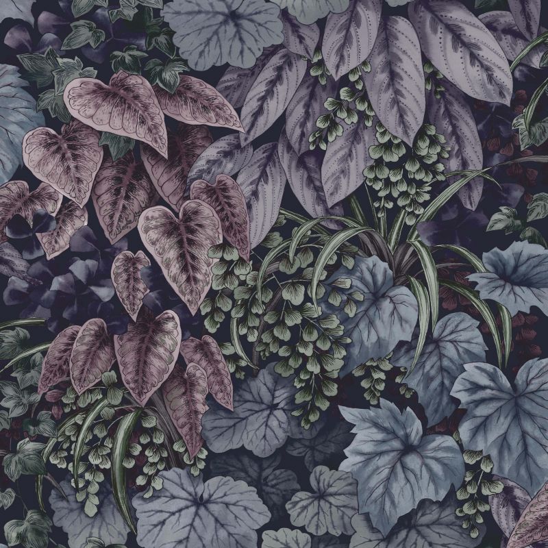 Cascading Garden Botanical Leaf Wallpaper