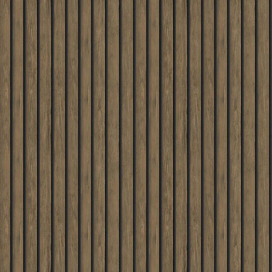 Acacia Wood Effect Wallpaper Dark Oak Sample