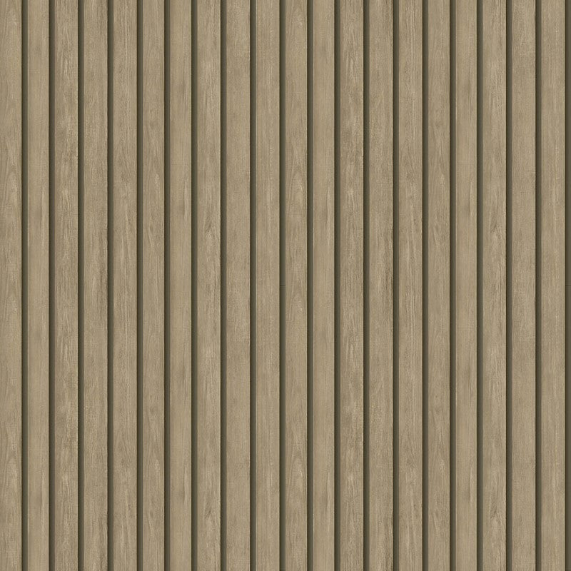 Acacia Wood Effect Striped Wallpaper