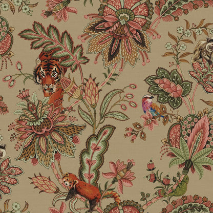 Zari Jacobean Animal Wallpaper