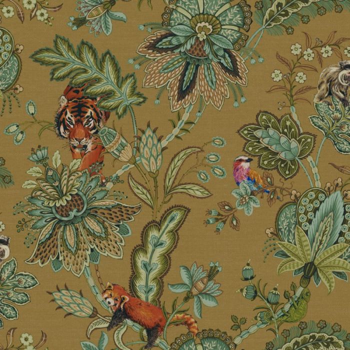 Zari Jacobean Animal Wallpaper