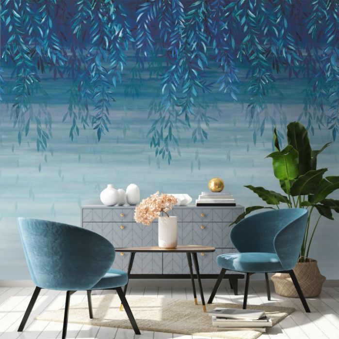 Sephora Ombre Botanical Mural Wallpaper