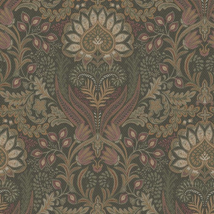 Tahini Glass Bead Paisley Wallpaper