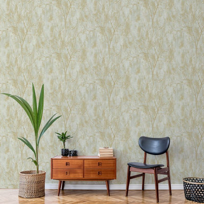 Venetian Tree Industrial Effect Wallpaper